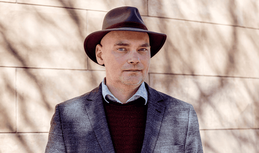 portræt af Harald Voetmann